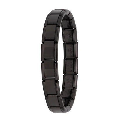 Pulsera elástica de acero inoxidable estilo italiano para mujer