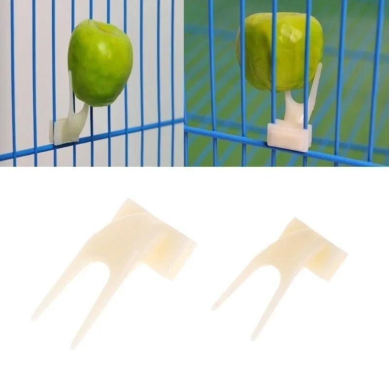 Soportes con pincho para fruta y comida de aves