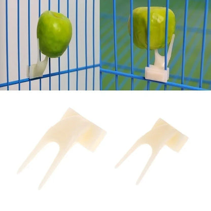Soportes con pincho para fruta y comida de aves