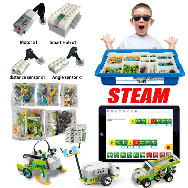 Set educativo WeDo 2.0 compatible con bloques de construcción