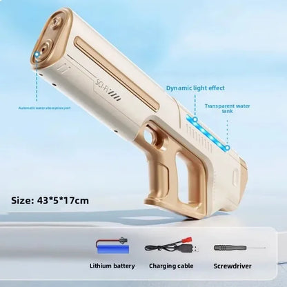 Pistola de agua eléctrica automática para verano y piscina
