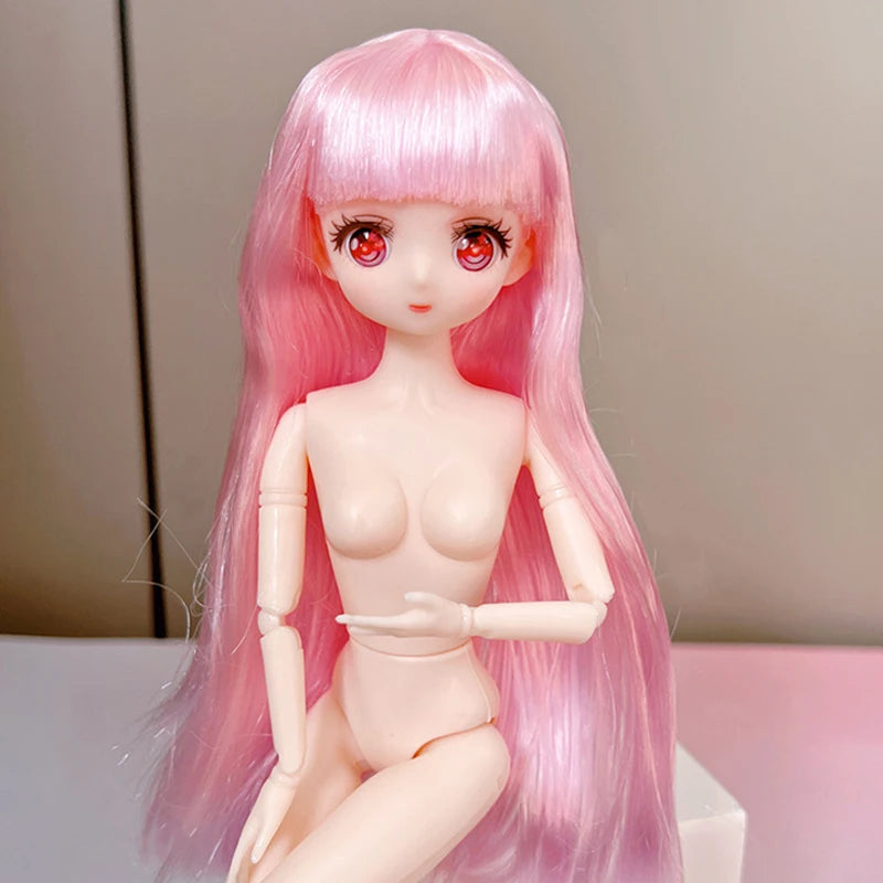 Muñeca estilo anime de 30 cm, escala 1/6, 11 articulaciones móviles, muñeca para vestir DIY,