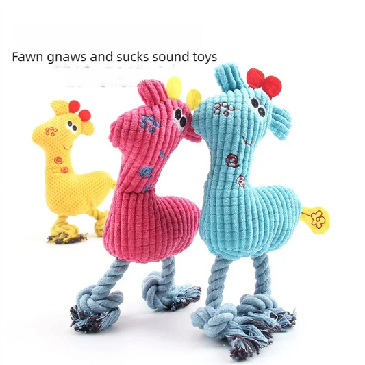 Juguete de peluche resistente con sonido para perros y cachorros