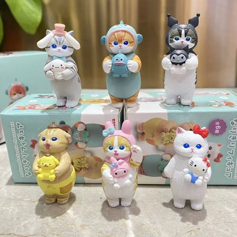 Caja sorpresa de gatitos kawaii – figuras decorativas coleccionables