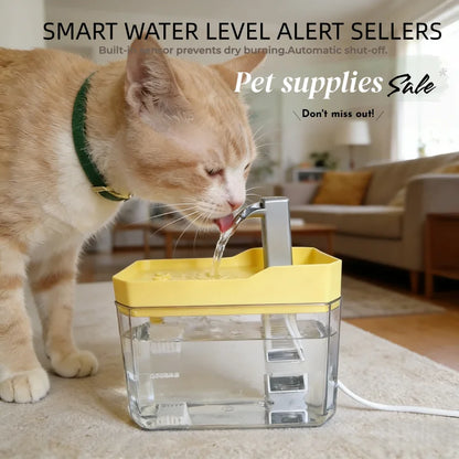 Fuente automática de agua para gatos y perros pequeños – 1,5 L con filtro y conexión USB
