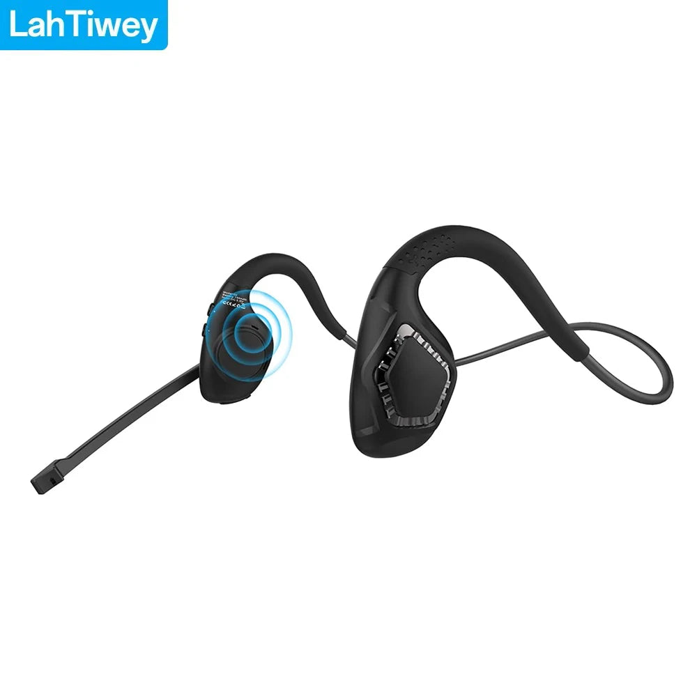 Auricular Bluetooth abierto con micrófono giratorio para llamadas