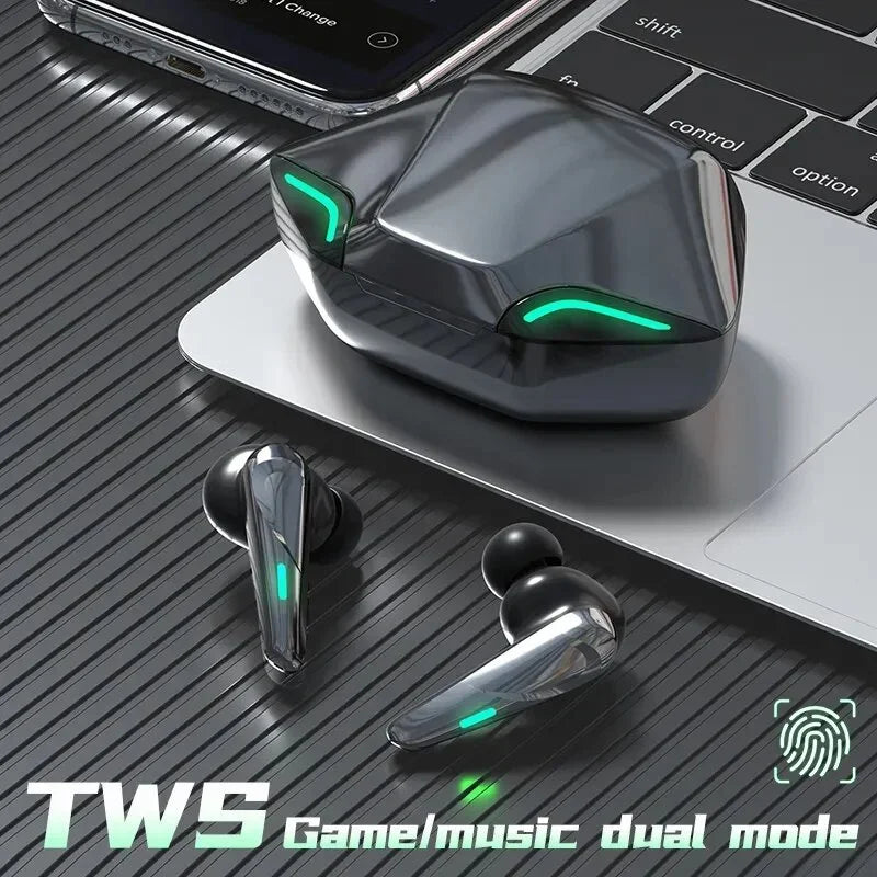 Auriculares inalámbricos K80 OWS con micrófono, graves y pantalla digital