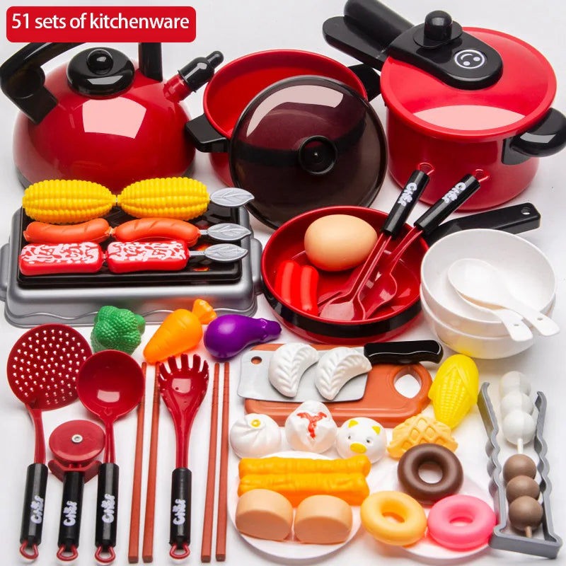 Cocina de juguete educativa con placa de inducción simulada