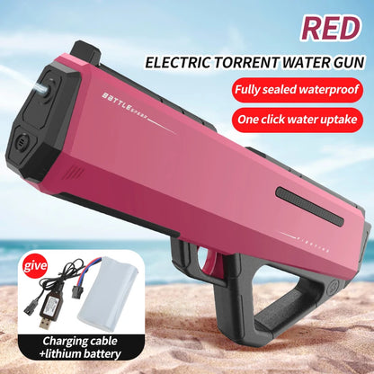 Pistola de agua eléctrica automática para verano y piscina