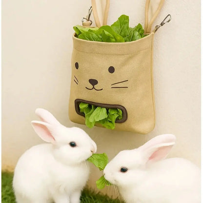 Bolsa colgante para heno de conejo y pequeñas mascotas