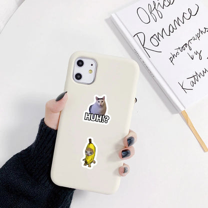 Rollo de 500 pegatinas de gatos meme para recompensas