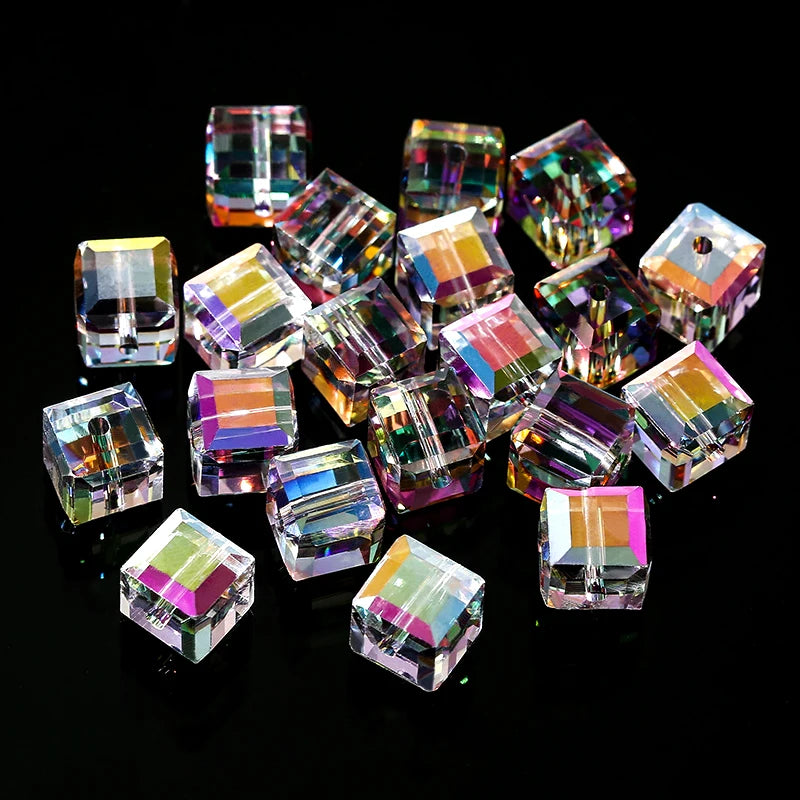 Cuentas de cristal AB para pulseras, pendientes y collares DIY
