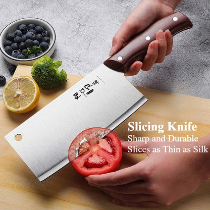 Cuchillo de cocina ultra afilado de acero inoxidable
