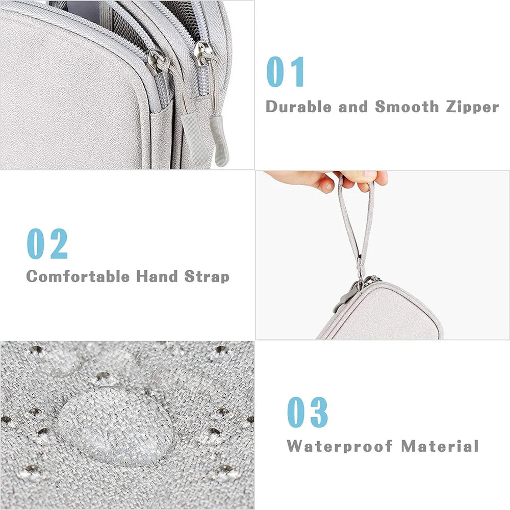 Bolsa impermeable organizadora para cables y accesorios