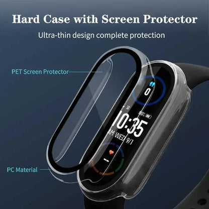 Funda protectora con cristal templado para Xiaomi Smart Band