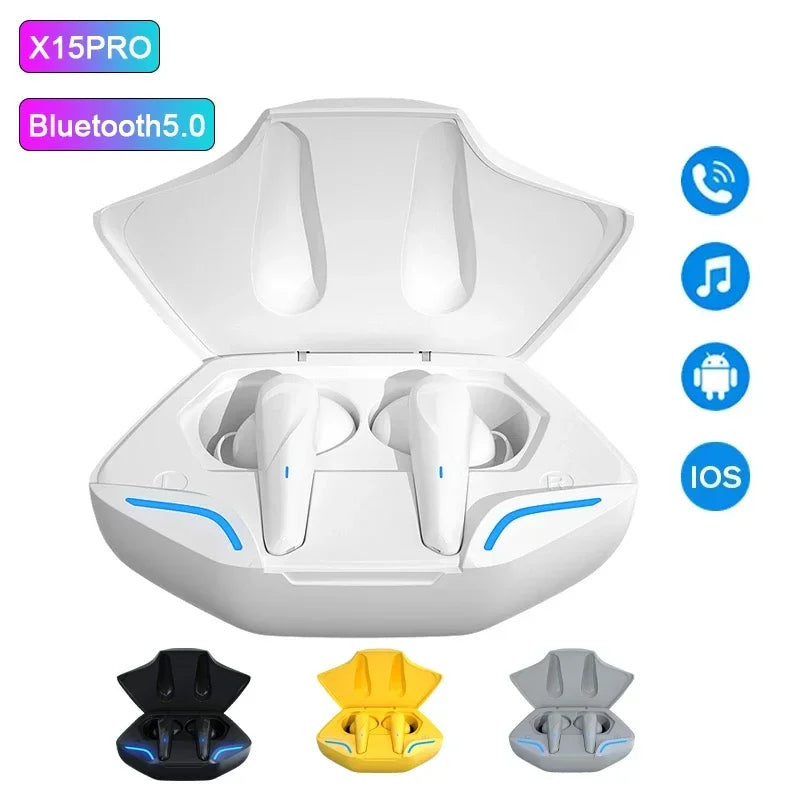 Auriculares inalámbricos K80 OWS con micrófono, graves y pantalla digital