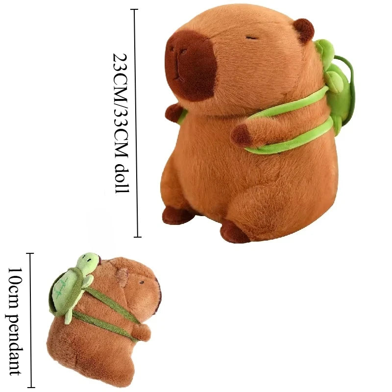 Peluche de capibara con mochila para sofá o regalo