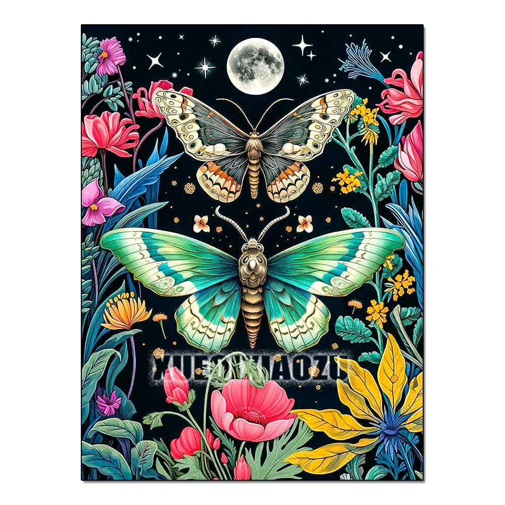 Kit de pintura con diamantes 5D de mariposa para principiantes
