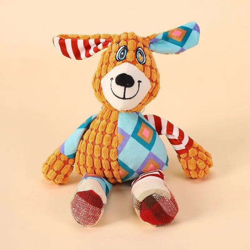 Juguete de peluche mordedor y resistente para perros