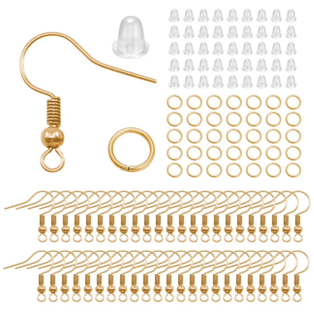 Kit de ganchos hipoalergénicos para pendientes DIY
