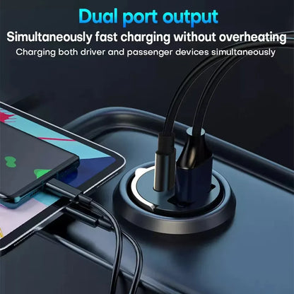 Cargador rápido de coche USB-C 200W con anilla