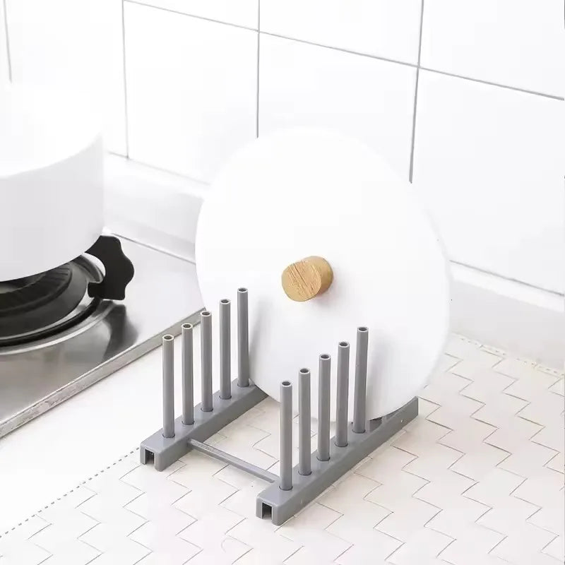 Escurridor y organizador de cocina para platos, tapas y cuencos