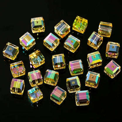 Cuentas de cristal AB para pulseras, pendientes y collares DIY