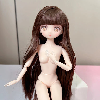 Muñeca estilo anime de 30 cm, escala 1/6, 11 articulaciones móviles, muñeca para vestir DIY,