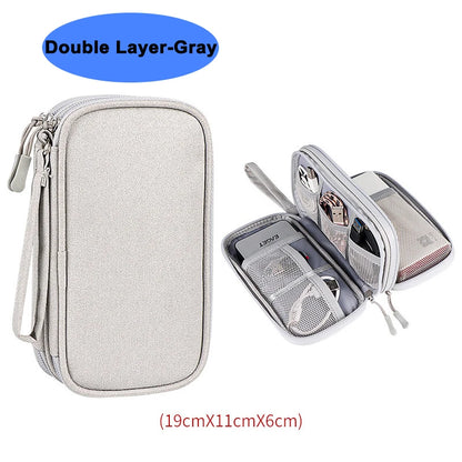 Bolsa impermeable organizadora para cables y accesorios