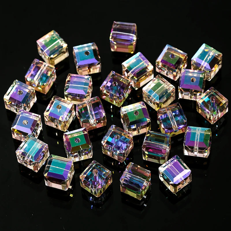 Cuentas de cristal AB para pulseras, pendientes y collares DIY