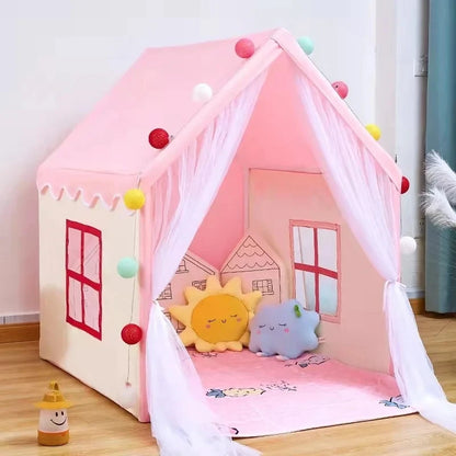 Casita de juegos infantil tipo tipi para interior y exterior