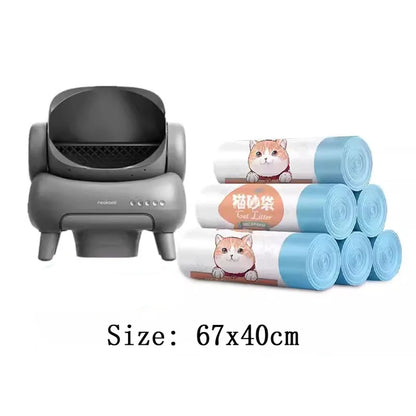 Bolsas gruesas con cordón para arenero inteligente de gato