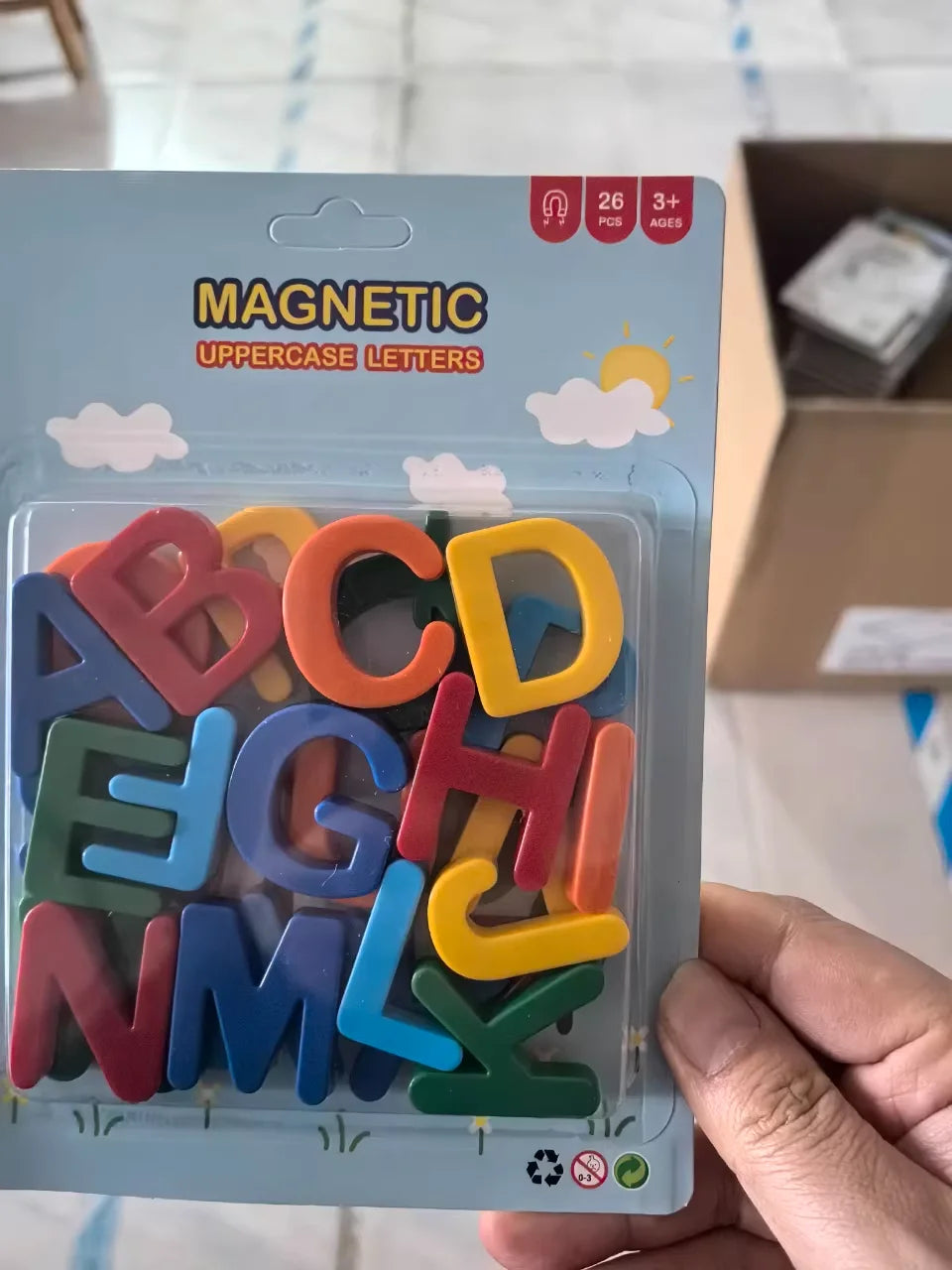 Letras magnéticas para nevera: aprendizaje, ortografía y conteo