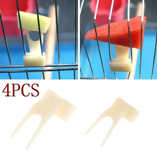 Soportes con pincho para fruta y comida de aves