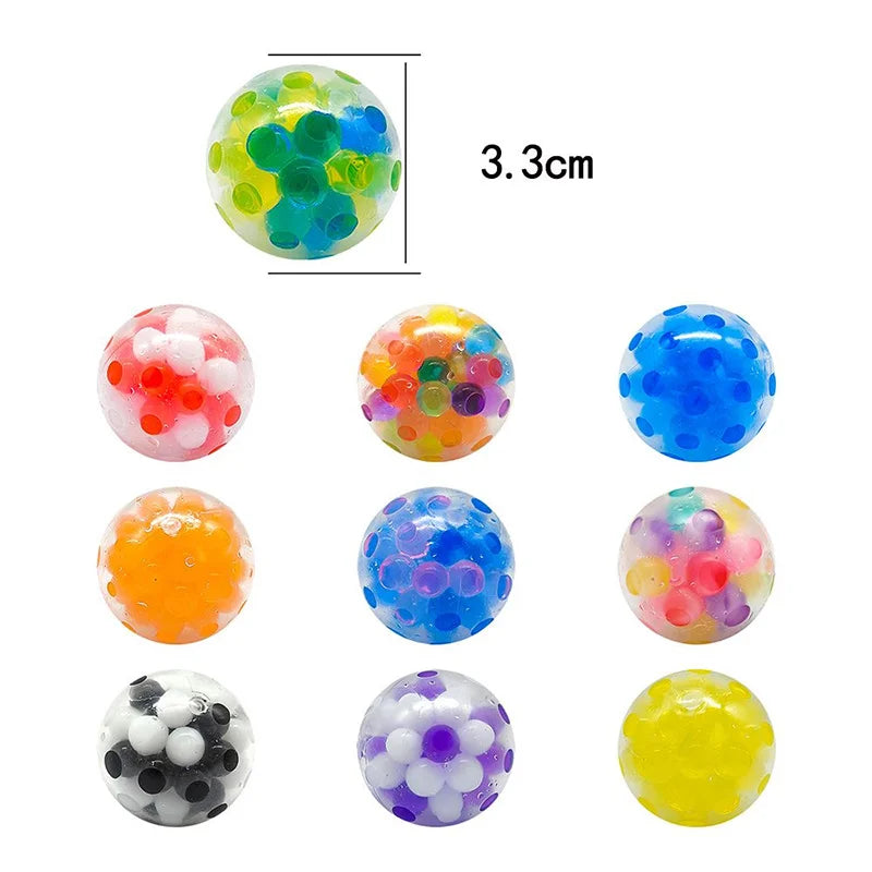 Bolas antiestrés de colores para niños, fiestas y regalos