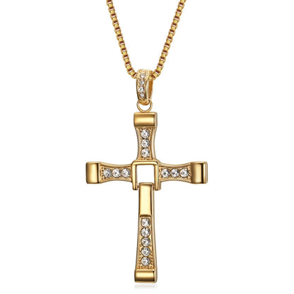 Crystal Jesus; Men's pendant necklace; regalo; joyería