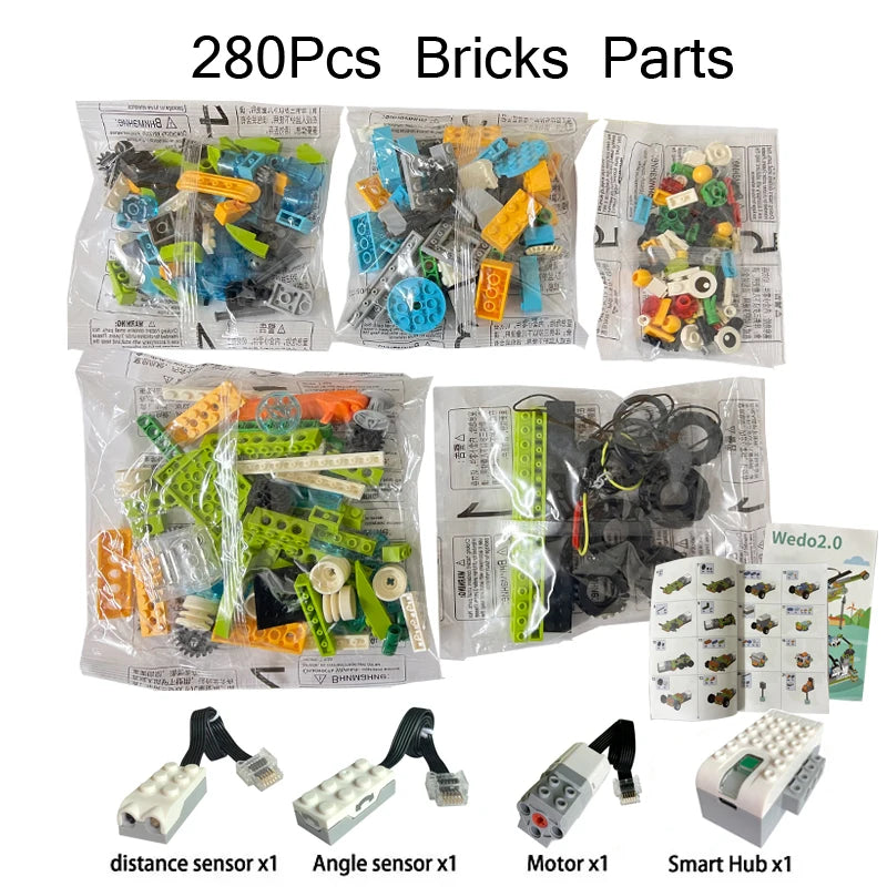 Set educativo WeDo 2.0 compatible con bloques de construcción