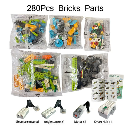 Set educativo WeDo 2.0 compatible con bloques de construcción