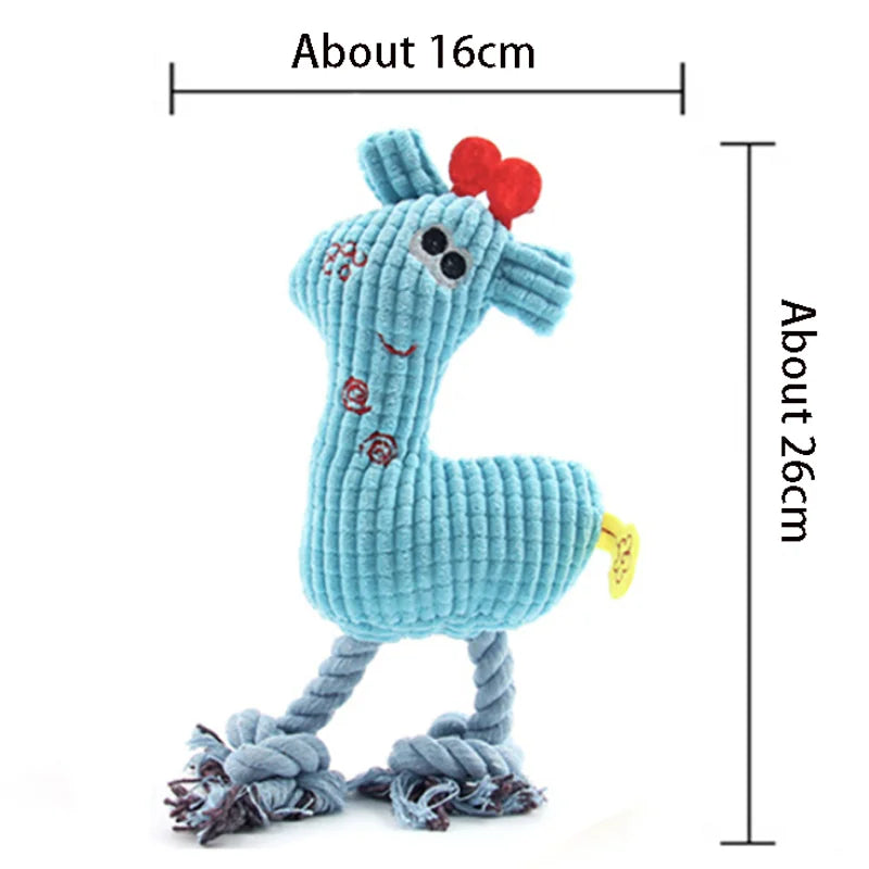 Juguete de peluche resistente con sonido para perros y cachorros