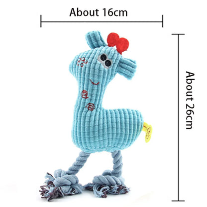 Juguete de peluche resistente con sonido para perros y cachorros