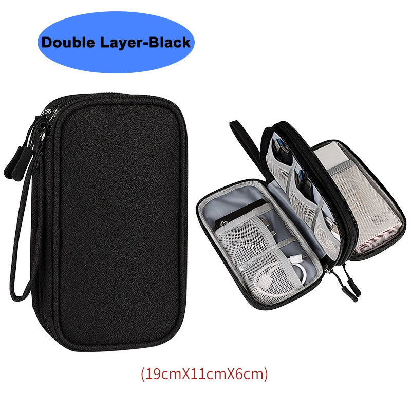 Bolsa impermeable organizadora para cables y accesorios