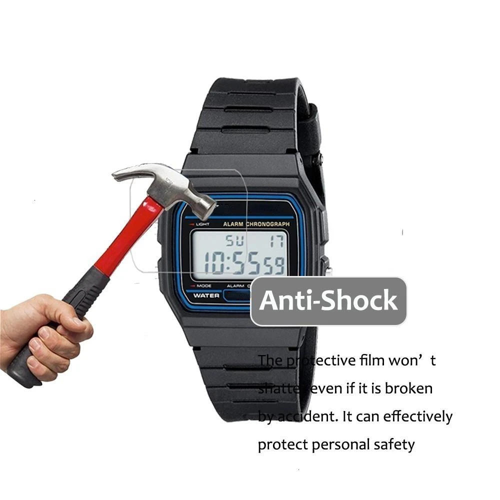 Pack de protectores antiimpacto para reloj clásico F91W