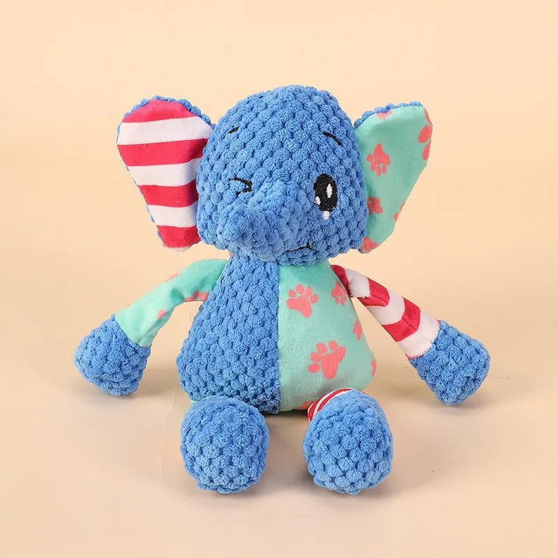 Juguete de peluche mordedor y resistente para perros