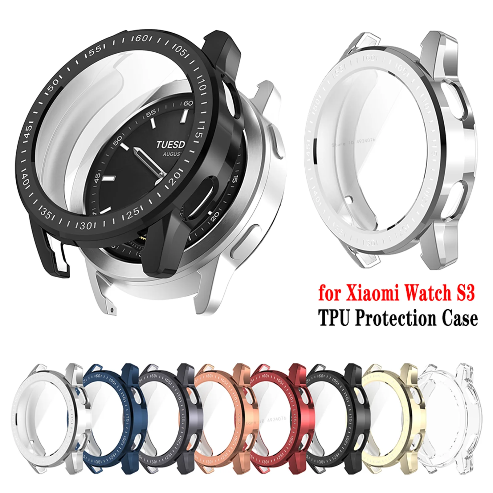 Funda protectora TPU para Xiaomi Watch S3