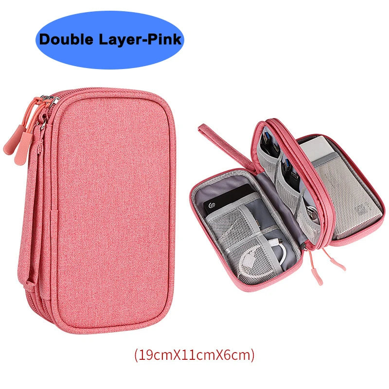 Bolsa impermeable organizadora para cables y accesorios