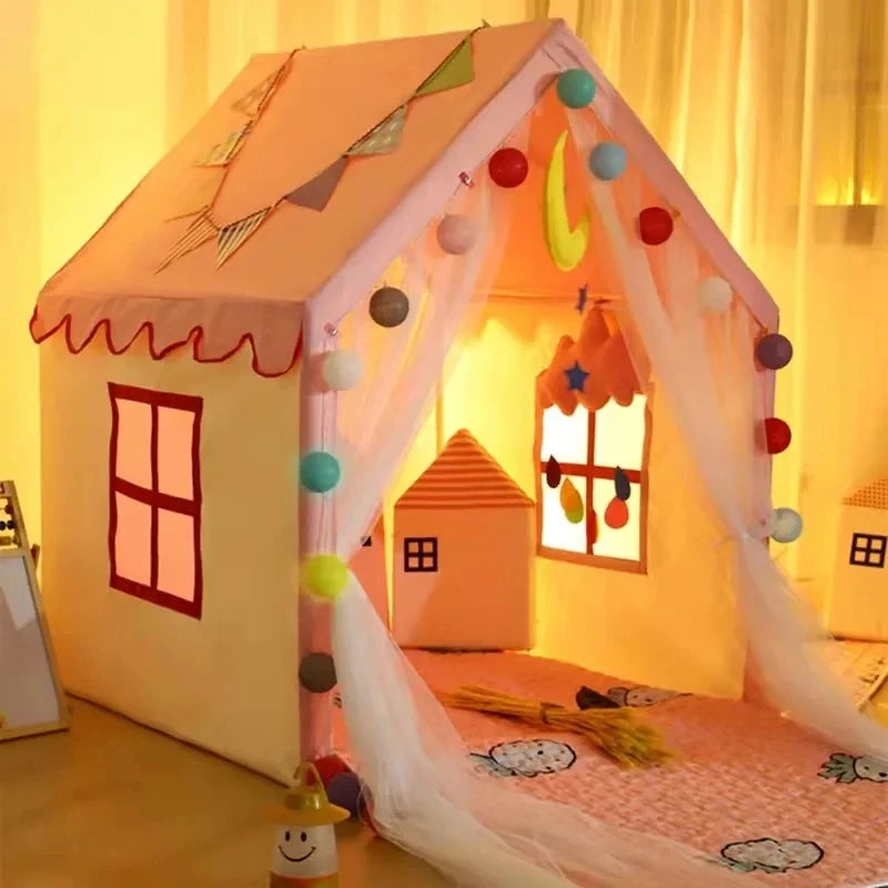 Casita de juegos infantil tipo tipi para interior y exterior