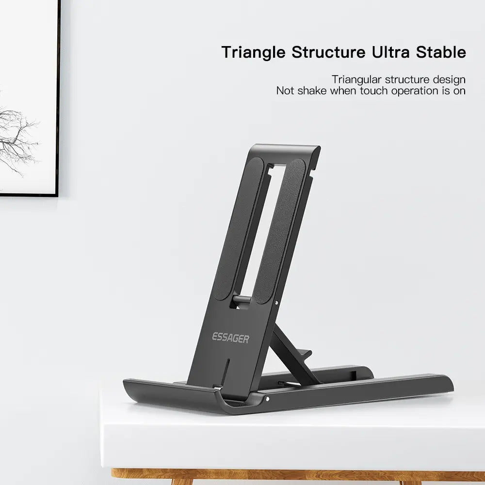 Soporte plegable portátil de escritorio para móvil y tablet