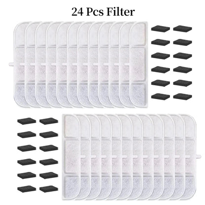 Filtros para fuente de agua de mascotas – Pack de 6/12/16/20/24 unidades