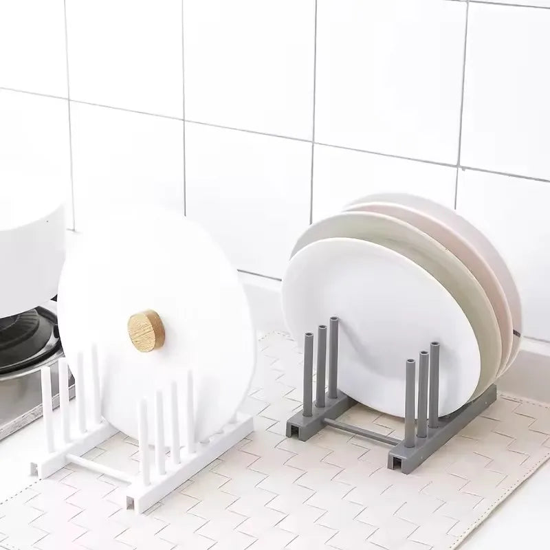Escurridor y organizador de cocina para platos, tapas y cuencos