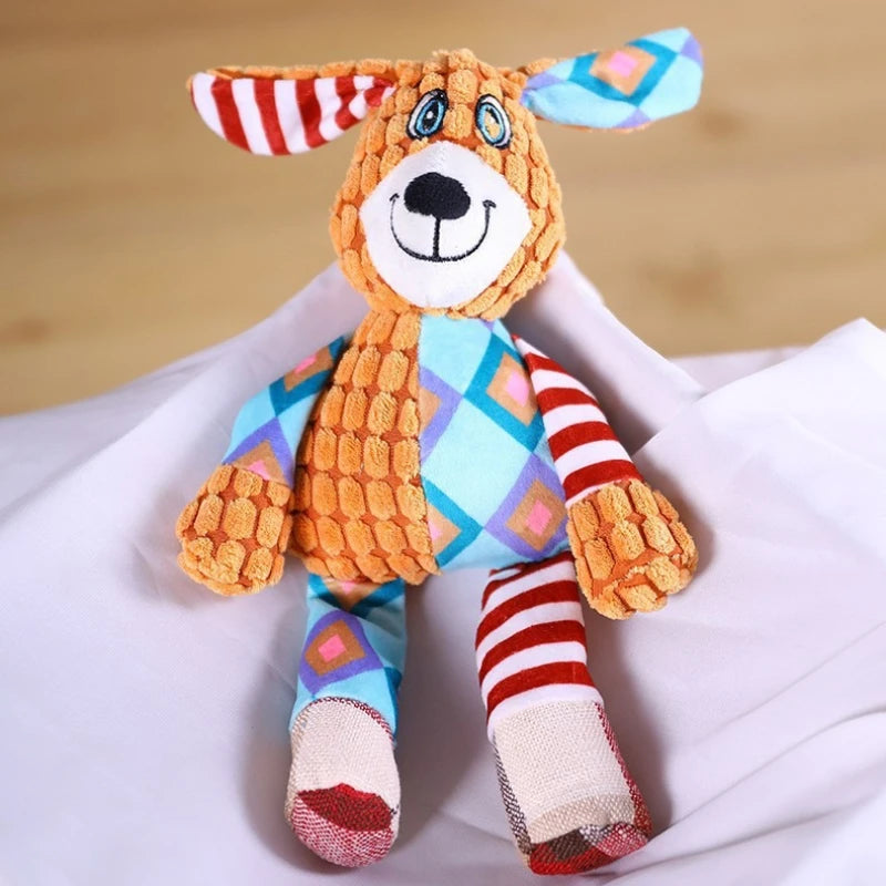 Juguete de peluche mordedor y resistente para perros